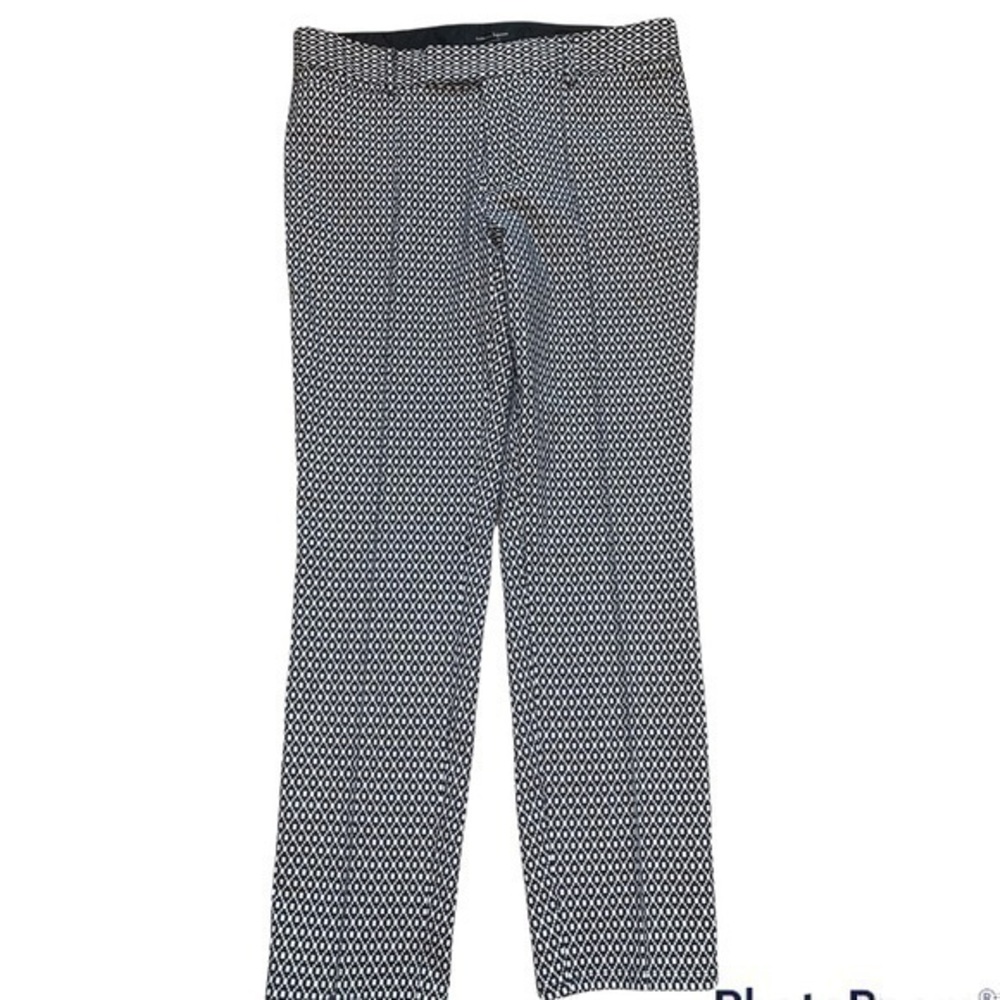 Nanette Lepore black and white geometric ankle pants